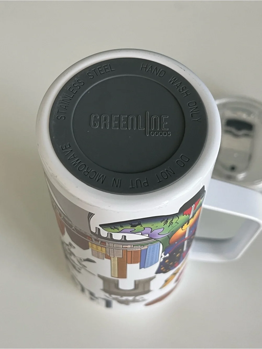 Greenline Goods 30oz Houston City Insulated Tumblers with Lids & Handle